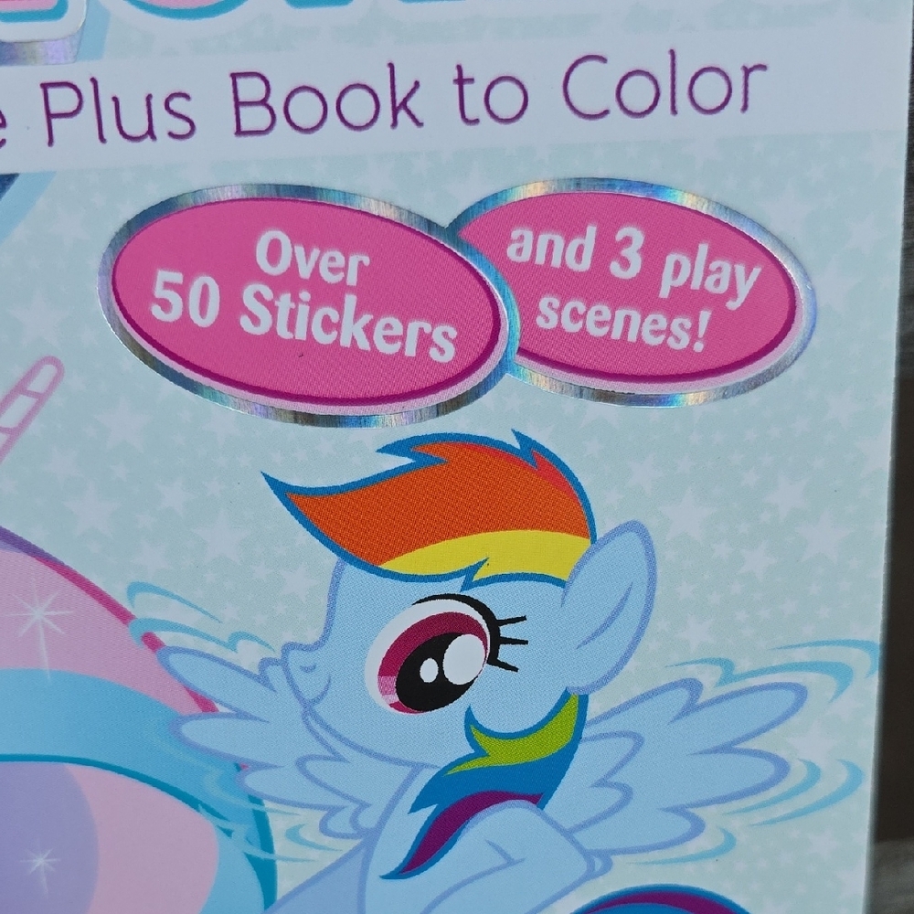 My Little Pony Sticker Scene Plus Book - Pink, Blue, Purple - Picture 2 of 7